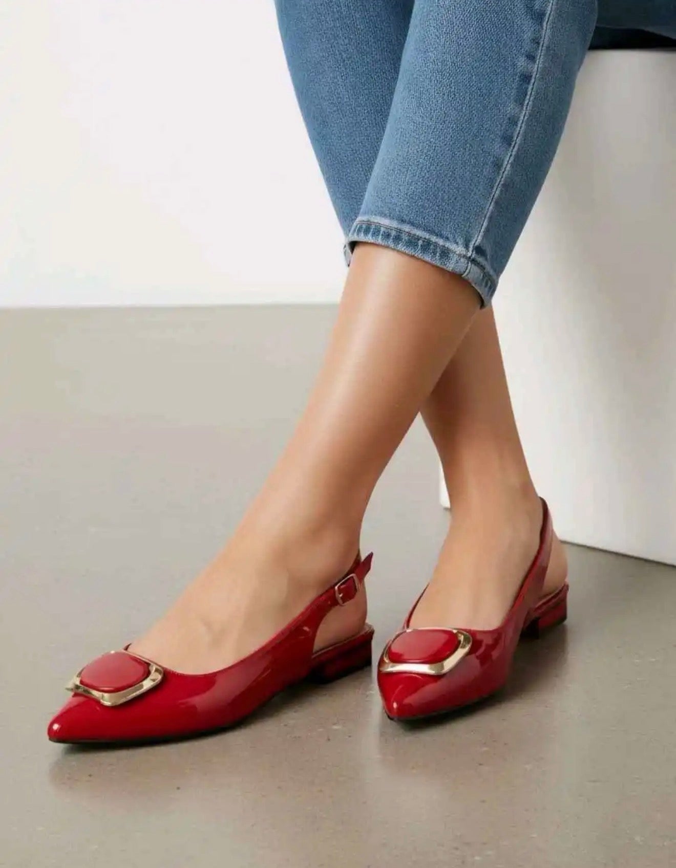 Ballerines Slingback vernies