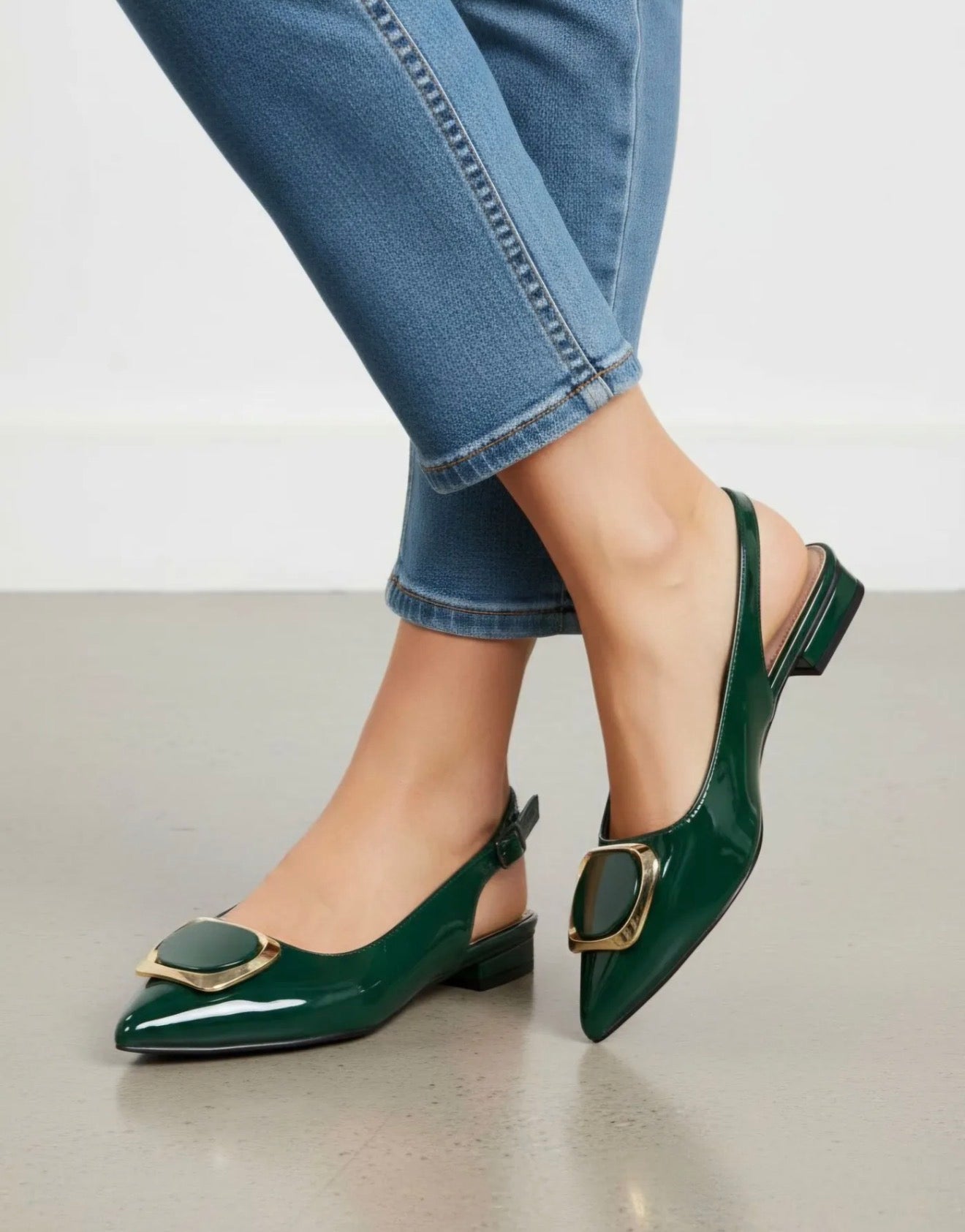 Ballerines Slingback vernies