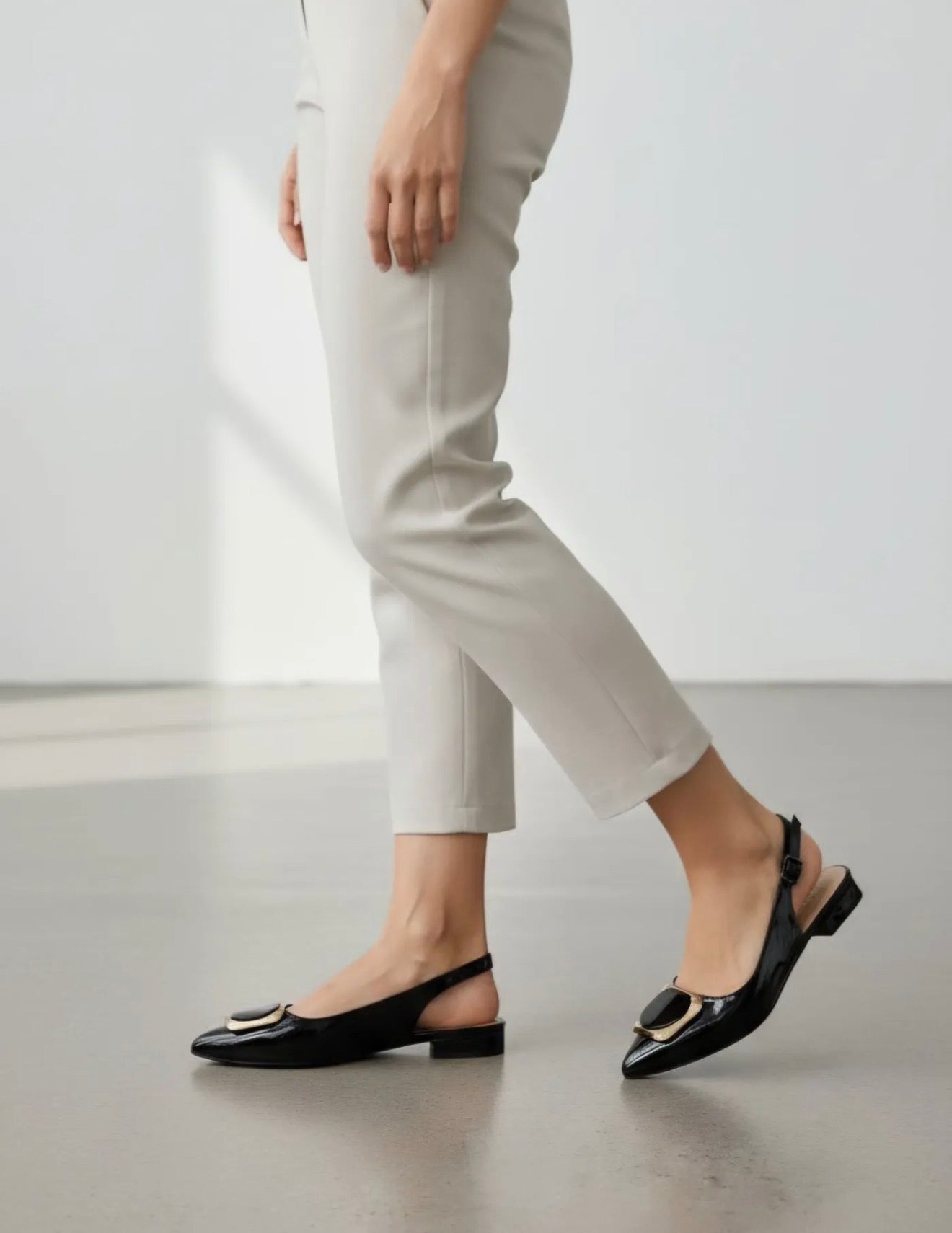 Ballerines Slingback vernies