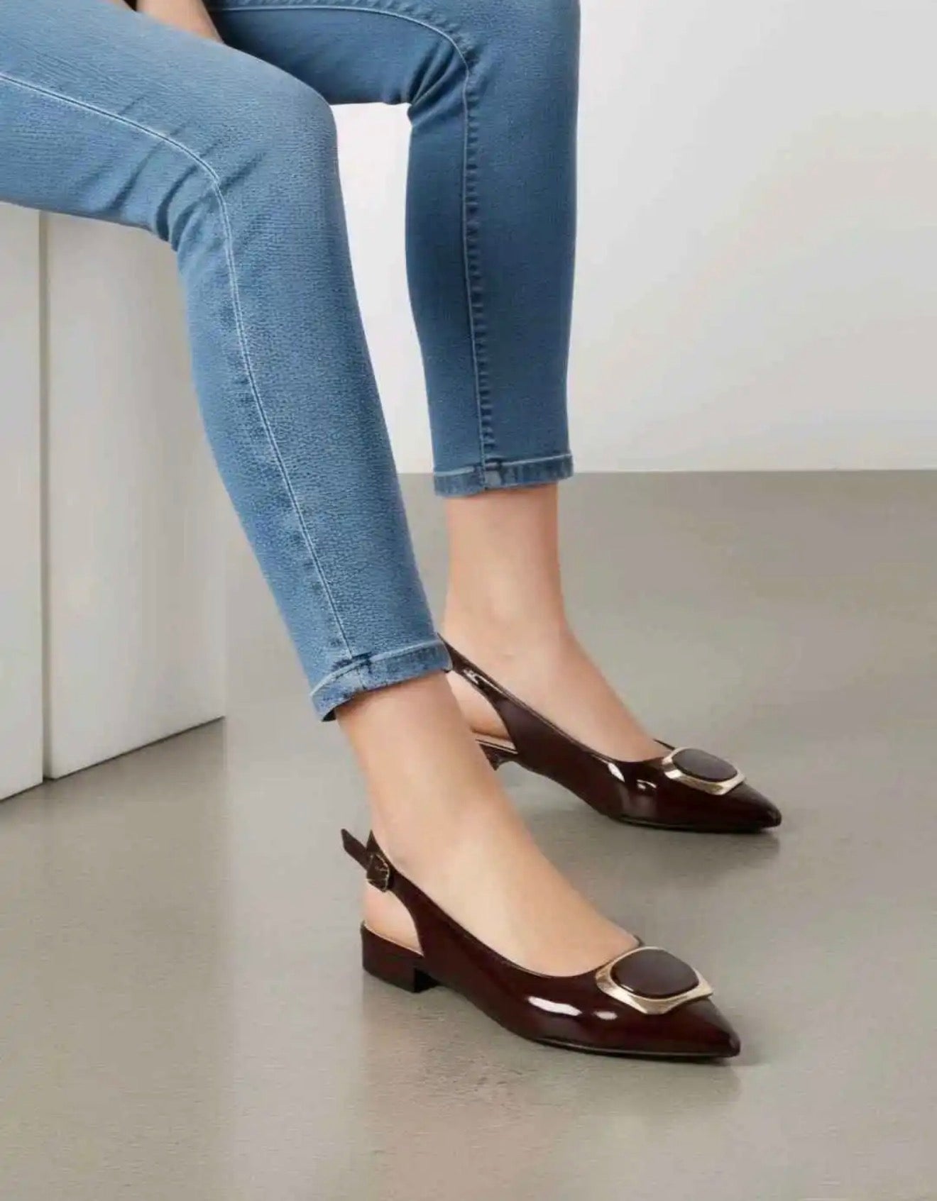 Ballerines Slingback vernies