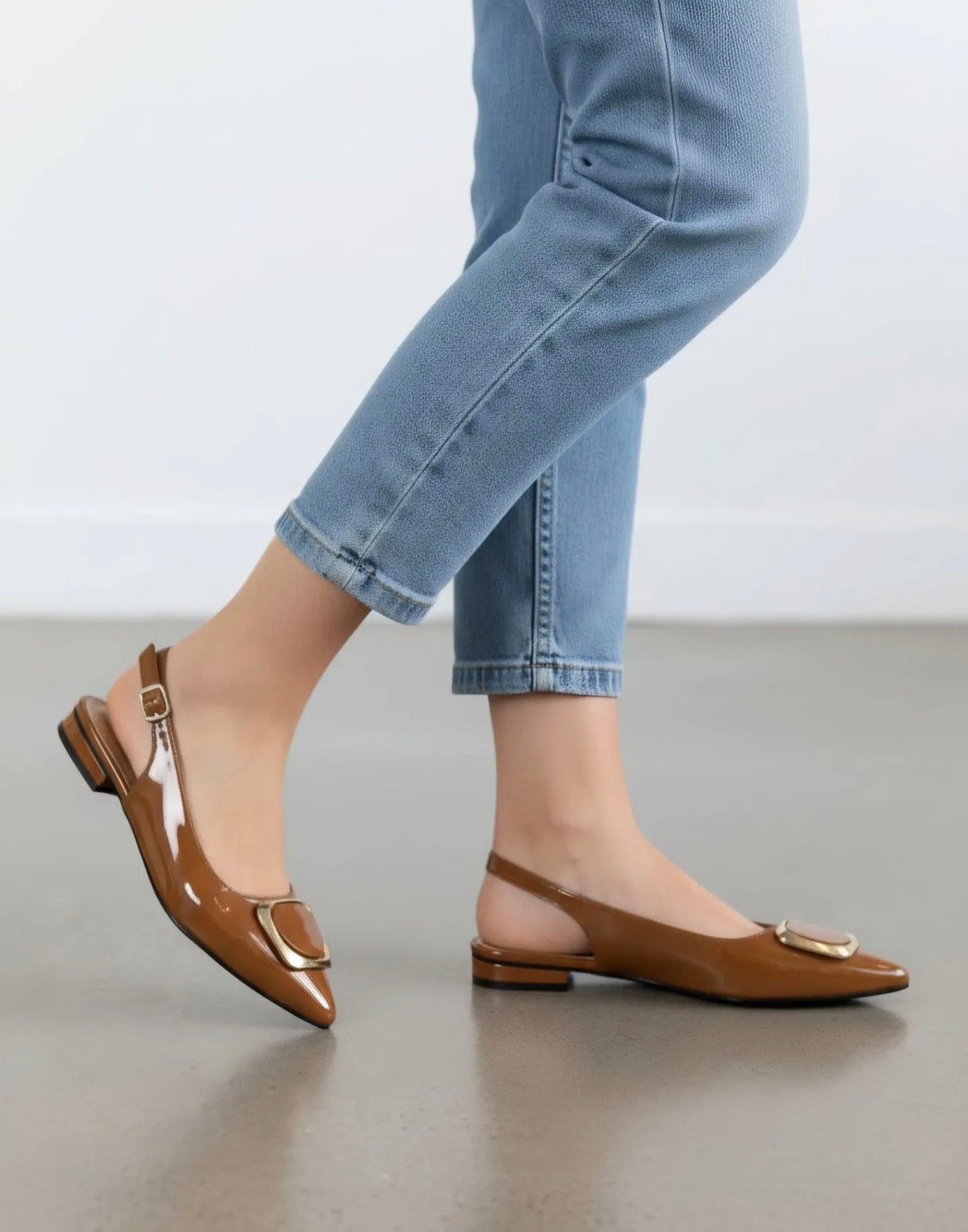 Ballerines Slingback vernies