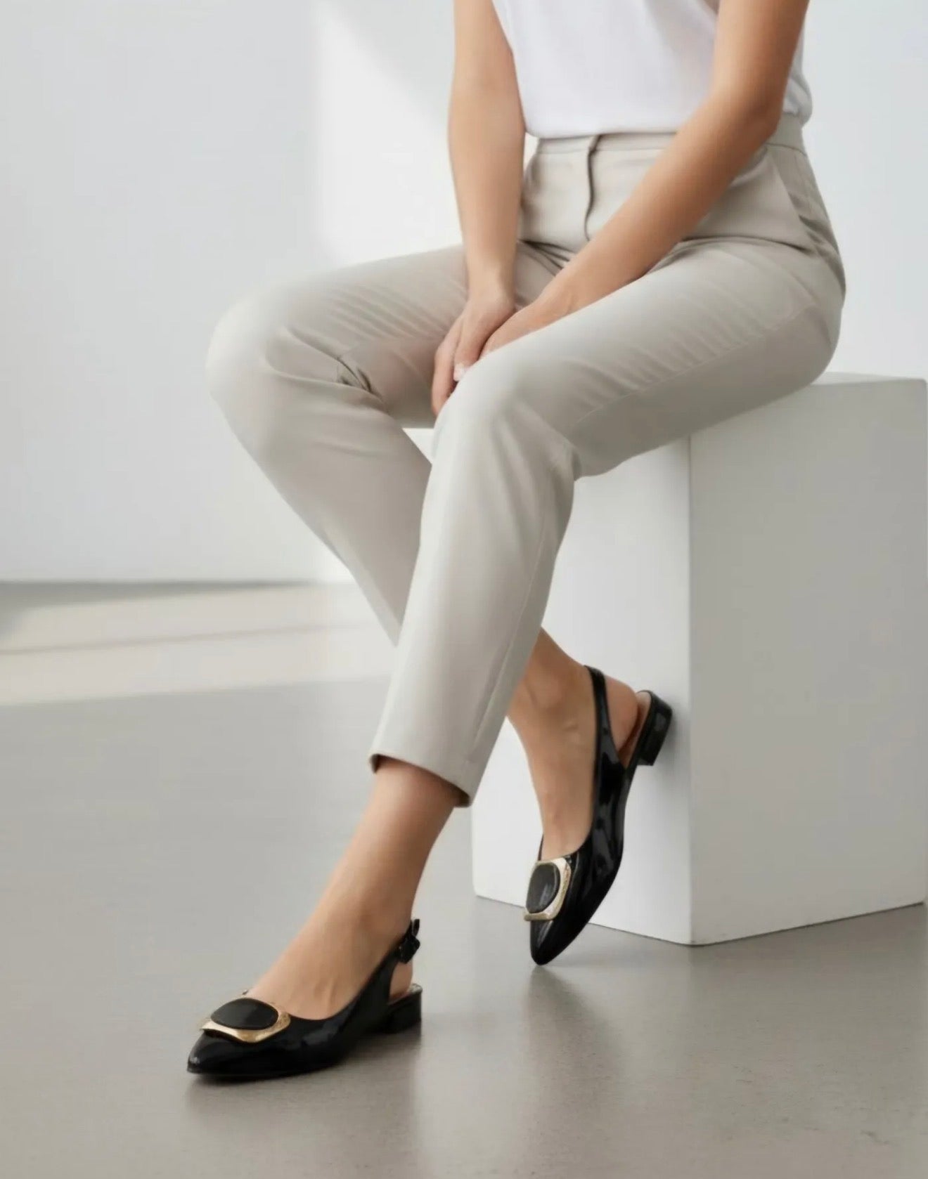 Ballerines Slingback vernies