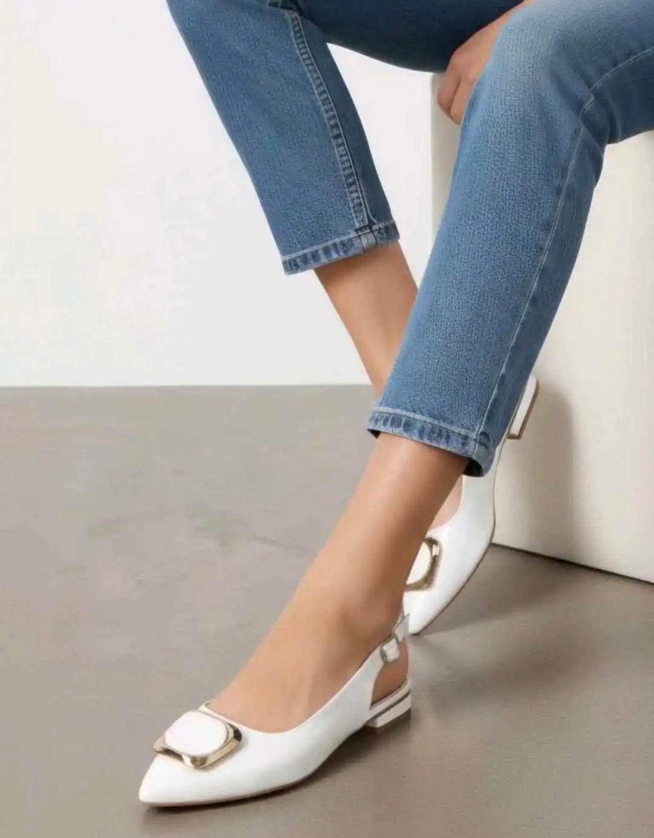 Ballerines Slingback vernies