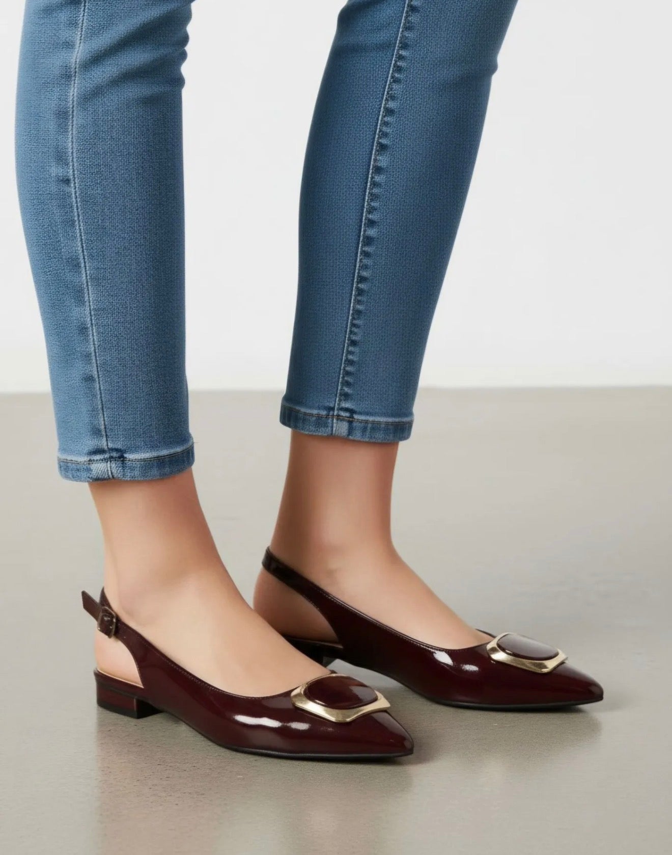 Ballerines Slingback vernies