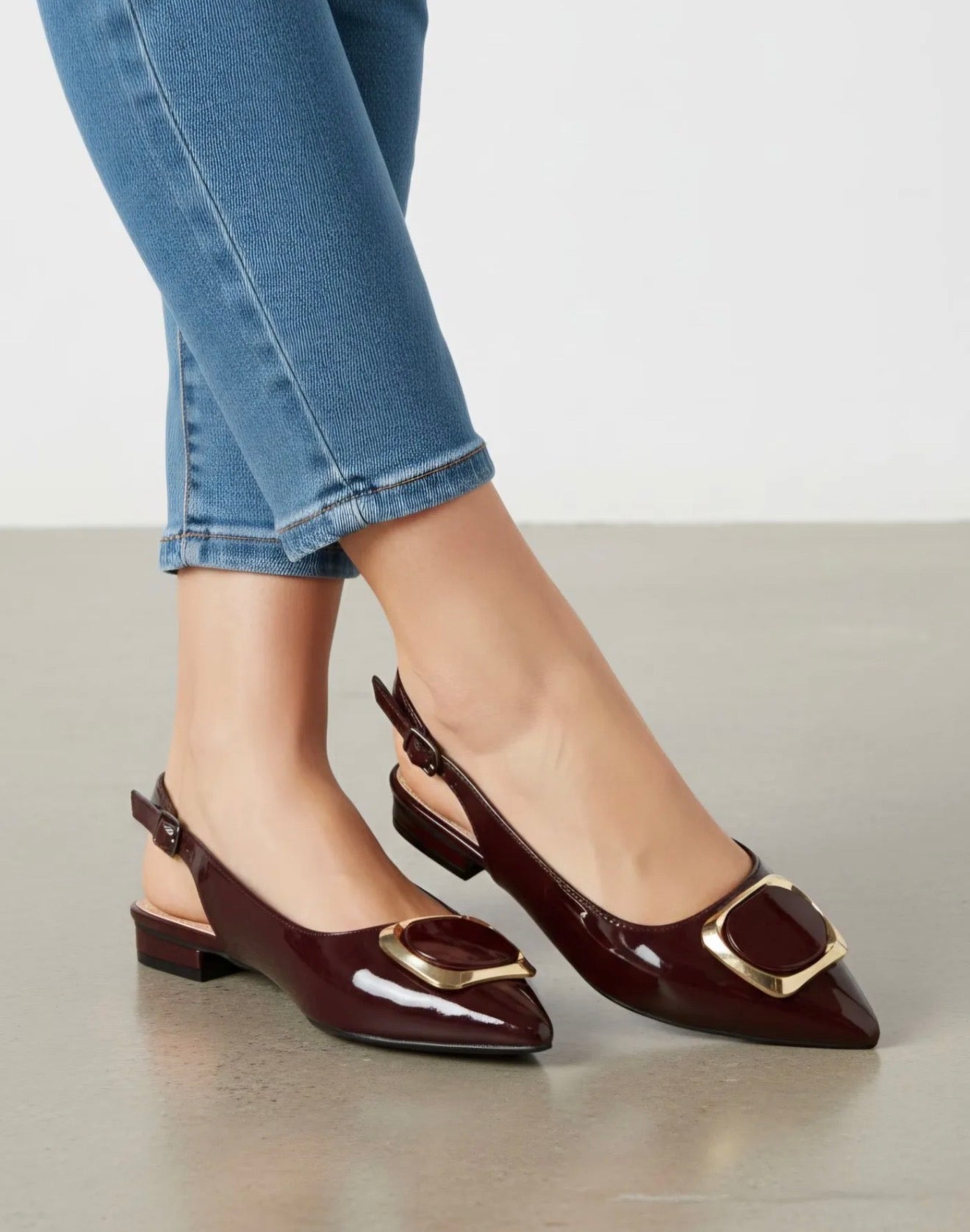 Ballerines Slingback vernies