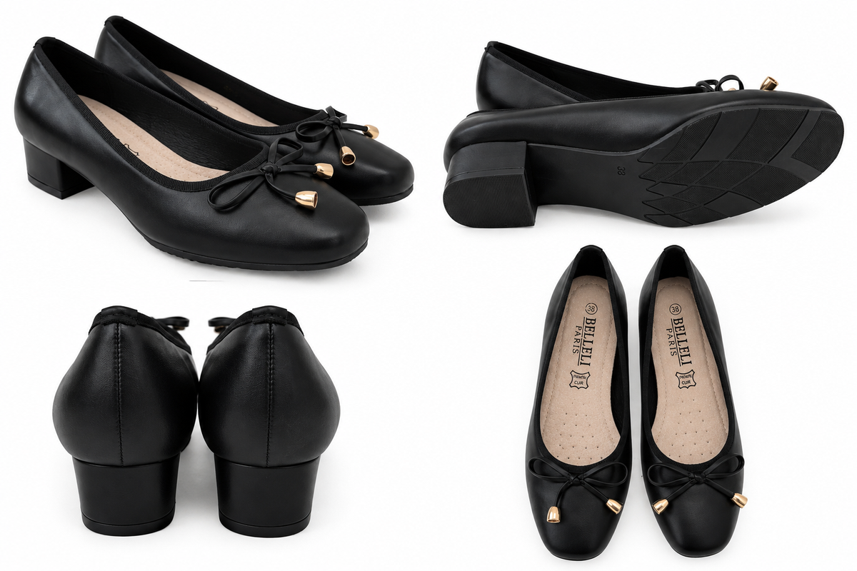 Ballerines à talons Chic 36 au 44